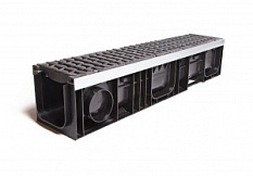 Лоток водоотводный пластиковый ЛВП PROFI DN150 H202 E600 комплект